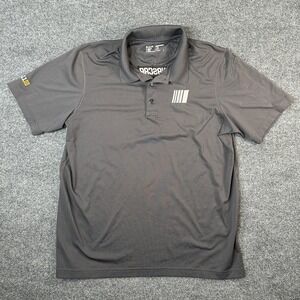 5.11 Tactical NASCAR Men's Performance Polo Shirt Gray Size Large Pen Pocket
